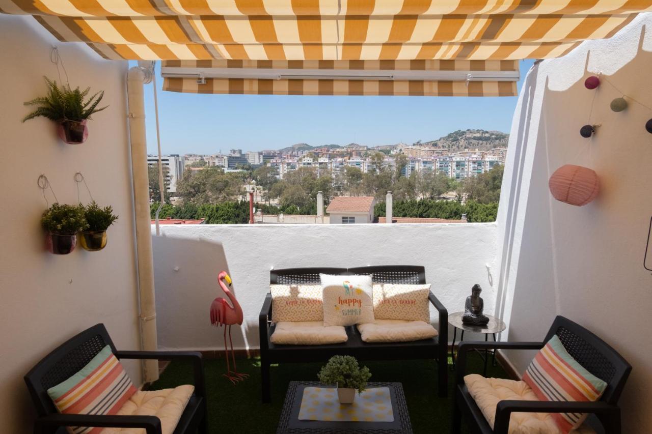 Penthouse City Center Private Terrace Wifi Málaga Eksteriør bilde